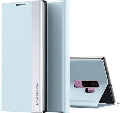 Immagine prodotto di Custodia Galaxy S9, Custodia magnetica in Finto cuoio con funzione stand per Samsung Galaxy S9 blu
