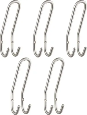 Produktbild von 5 Stück Garderobenhaken Fara 192 mm Edelstahl
