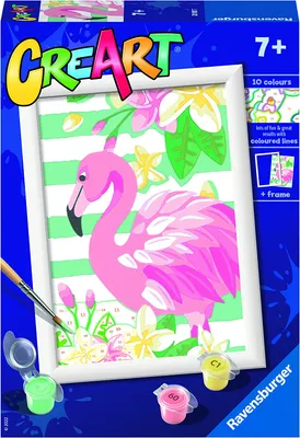 Obrázek produktu pro Ravensburger CreArt Růžový plameňák