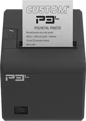 Zdjęcie produktu dla CUSTOM P3L, Termiczny, Drukarka POS, 203 x 203 DPI, 8 dot, 200 mm/s, GB18030, Italski