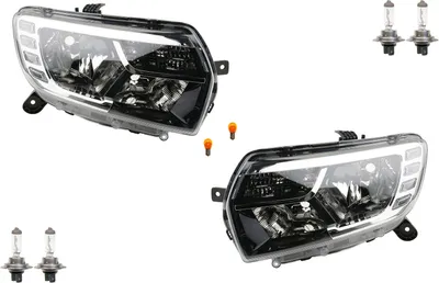 Produktbild von Johns, Scheinwerfer Halogen passend für Dacia Logan MCV II 17- Leuchtmittel Set Li. Re. 260604218R 260605665R 260603795R 260105925R 260103529R 2601006