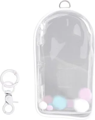 Productafbeelding van Waterdichte displaytas voor poppen, 19,5 x 10,5 cm, transparant, wit