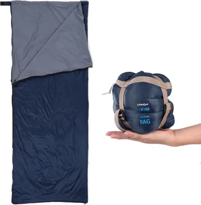 Produktbild von Lixada 190 * 75cm Outdoor Umschlag Schlafsack Camping Reisen Wandern Multifunktions Ultra-light 680g