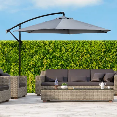 Produktbild von Ampelschirm D 300 cm grün Sonnenschirm Gartenschirm Balkonschirm