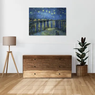 Produktbild von Bild 60x40cm Sternennacht über dem Rhône, Van Gogh Vintage