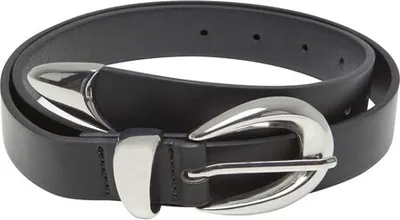 Obrázok produktu pre Dámsky pásik Urban Classics Chunky Buckle Loop Synthetic Leather Belt black/silver - S/M