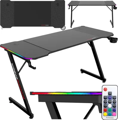 Obrázok produktu pre SHADOW GAMER 2.0 herný stôl 140 cm LED RGB podložka