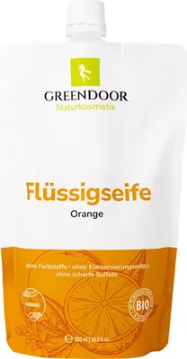 Produktbild von GREENDOOR Flüssigseife Nachfüllpackung Orange