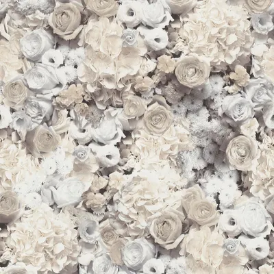 Produktbild von Profhome 380083-GU Blumen Tapete Floral matt grau beige gelb 5,33 m2
