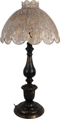 Produktbild von Clayre & Eef Tischlampe Ø 41x75 cm Schwarz Grau Metall