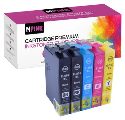 Produktbild von 5x Druckerpatronen für Epson 502XL CMYKK XP-5100 WF-2800 2885dwf Series