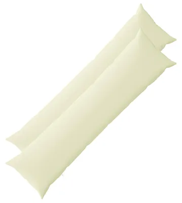 Imagen del producto de vidaXL Fundas de cojín, 2 unidades, modelo HEERLEN, color crema, 40 x 145 cm, de poliéster