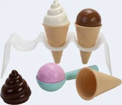 Produktbild von Eis Set 9T mit Waffelständer für Kaufladen