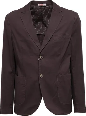 Produktbild von 2255Z giacca uomo SUN 68 Baumwolle grau/braun garngefärbte Jacke Mann