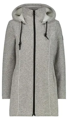 Produktbild von CMP Damen Winterjacke Fleece Parka FIX Hood Grau 38