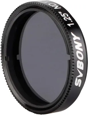 Produktbild von Svbony SV139 Mondfilter ND16, 1,25 Zoll 6,25% Transmission für Gibbous Moon, Teleskop Mondfilter mit Aluminiumrahmen, Optisches Glas Teleskop Zubehör