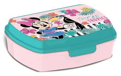 Obrázok produktu pre Chlebník Minnie Mouse junior 1 liter ružový/zelený