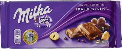 Produktbild von Milka -Traube-Nuss - 100g Tafel