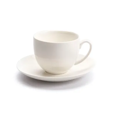 Produktbild von Porcelánový šálek 2ks Šálek na kávu s podšálkem 200 ml Krémová barva