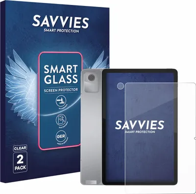 Produktbild von 2x Savvies Schutzglas Folie für Lenovo Tab M11 (Display+Kamera) 9H Panzer Schutzfolie Glas Displayschutz klar transparent