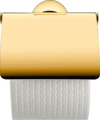 Produktbild von Papierrollenhalter STARCK T mit Deckel gold poliert gold poliert
