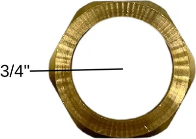 Produktbild von Überwurfmutter 3/4" Messing flachdichtend Solarindustrie Heizungstechnik
