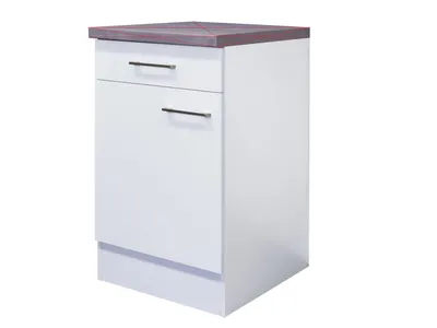 Produktbild von Küchenunterschrank - 50 cm breit - Weiß – Nawa