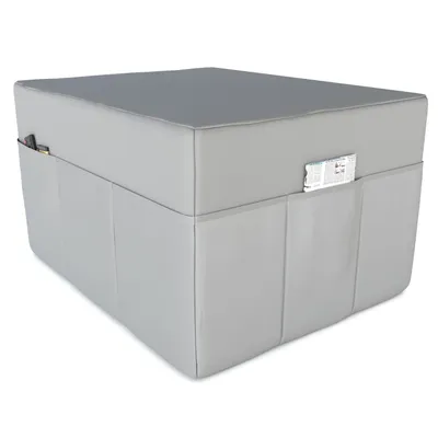 Image de POKAR Housse pour matelas pliable en 3 parties Matelas d'invité Matelas de camp Lit pliant, Taille:Housse 80 x 195, Couleur:Gris - Imperméable
