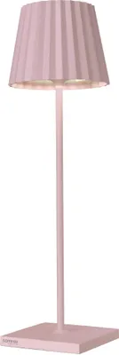 Produktbild von sompex Troll 2.0 LED Gartentischleuchte | Akkubetrieben | Aluminium | Dimmbar | Spritzwasserschutz | Inkl. Ladestation, Farbe:rosa