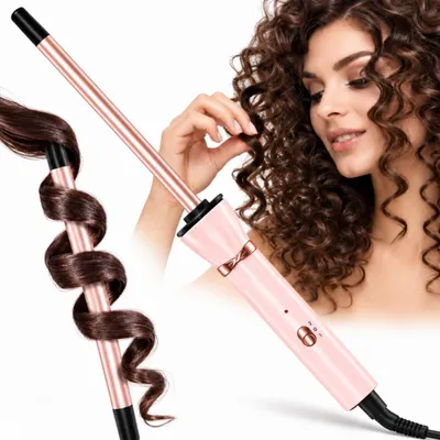Produktbild von Lockenstab dünn Keramik mit Ionenfunktion 2 Temperaturstufen schnelles Aufheizen 10 s für kleine definierte Locken