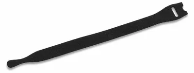 Produktbild von Klettkabelbinder mit Befestigungsschlaufe, 13 x 200 mm, schwarz (Pack à 25 Stück)