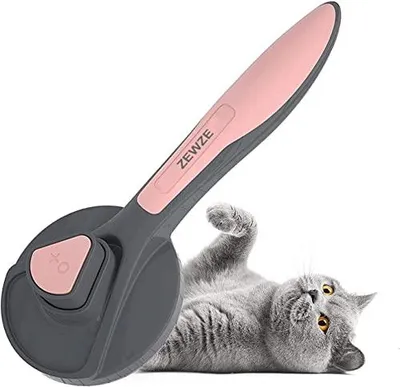 Produktbild von Haustier Bürsten , Hundebürste Katzenbürste,Entfernt 90% des Toten Fells und der Losen Haare, für Mittel und Langhaar Hunde Katzen-Rosa