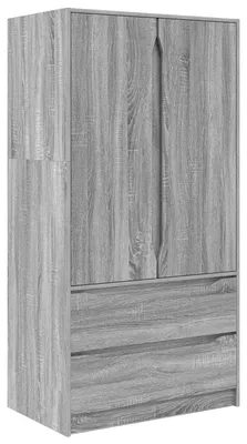 Immagine prodotto di Armadio vidaXL Sonoma grigio 79,5 x 49 x 156 cm in materiale derivato dal legno