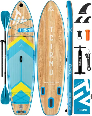 Immagine prodotto di Tavola da SUP COIL - Set SUP gonfiabile – Set completo da Stand Up Paddle - con pagaia - con pompa - custodia impermeabile per cellulare - stabile - 320 cm - 158 kg - blu