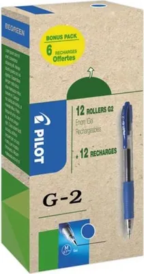 Produktbild von PILOT Gelschreiber G2-7 2605003G12M 0,4mm bl 12+12Minen