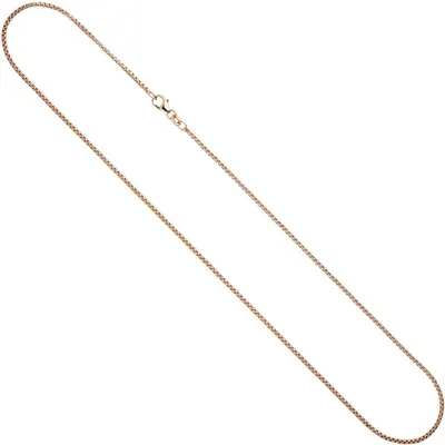 Produktbild von 1,5mm Venezianerkette Halskette Collier 925 Silber rotvergoldet 45cm Damen