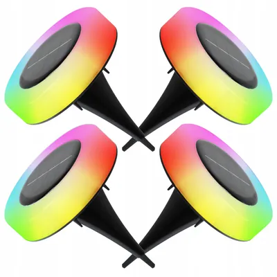 Produktbild von Smartled Solarlampen Erdspieß LED RGB Gruntowa 4 Stück