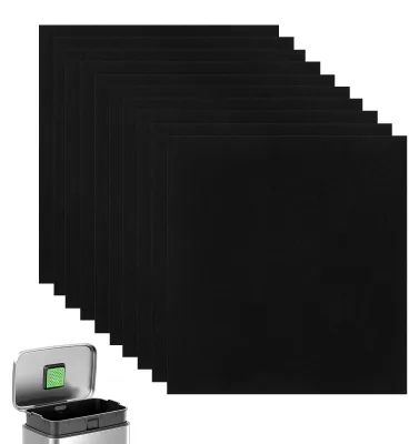 Aktivkohlefilter 10er-Pack, 11,5 x 10,5 cm, für Mülleimer