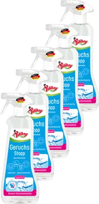 Produktbild von Poliboy Aktiv Geruchs Stopp - Geruchsentferner - Bannt schlechte Gerüche - vegan - 5 x 500ml