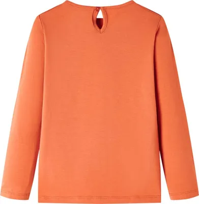 Produktbild von vidaXL Kinder-Langarmshirt Dunkelorange 140