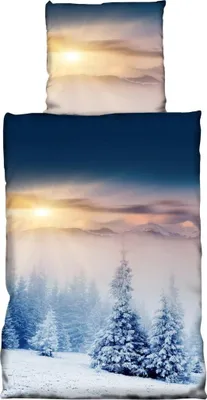 Zdjęcie produktu dla Pościel polarowa edycja zimowa 135x200 cm wykonana w 100% z poliestru, poszwa na kołdrę i poszewka na poduszkę