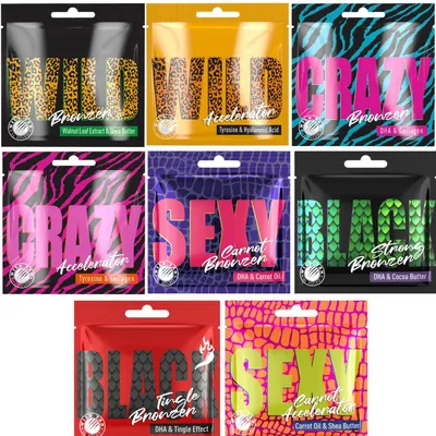 Immagine prodotto di Wild Tan Assortimento Di Bustine Abbronzanti 64 Pezzi Set Per L'Abbronzatura