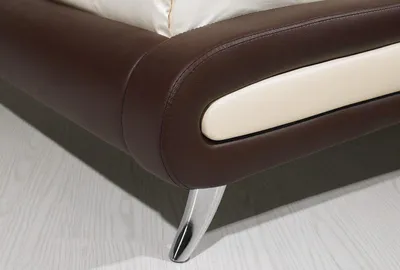 Produktbild von Designer Bett Betten Ehebett Doppelbett Polsterbett Schlafzimmer Lederbett Neu