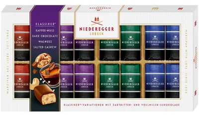 Produktbild von Niederegger Klassiker Variationen Dark Edition Variationen 200g