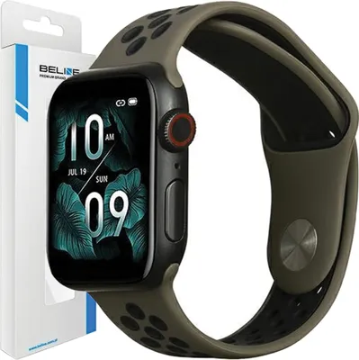 Obrázok produktu pre Beline Apple Watch Sport Silikónový Remienok 42/44/45/49 Mm Hnedo-Čierny Hnedo/Čierny