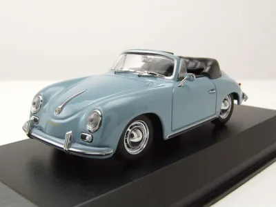 Produktbild von Porsche 356 A Cabrio 1956 blau Modellauto 1:43 Maxichamps