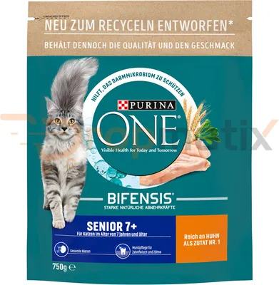 Produktbild von Purina ONE BIFENSIS Senior 7+ Reich an Huhn & Vollkorn-Getreide (750 g)