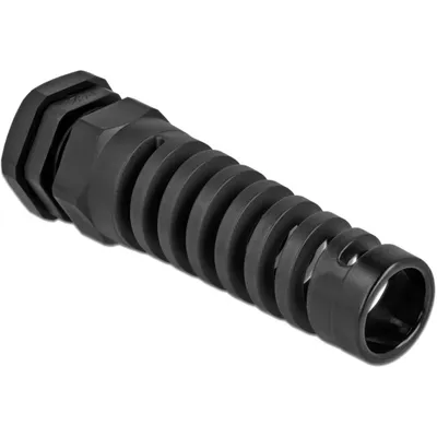 Produktbild von DeLOCK Kabelverschraubung mit Zugentlastung PG21 schwarz, Schwarz, Kunststoff, 1 Stück(e), Gerade, PG21, 1 cm