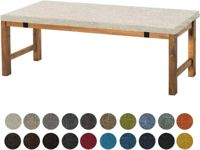 Obrázek produktu pro Polštář na židli, 60 x 30 x 5 cm, béžová barva, protiskluzový, pratelný, vhodný pro venkovní nábytek