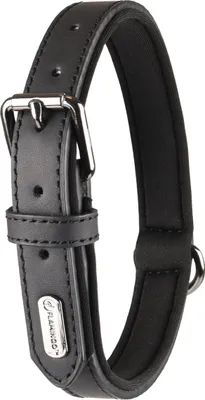 Obrázok produktu pre Obojok pre psa Flamingo Binti, čierna, 38-48 cm x 25 mm, čierna